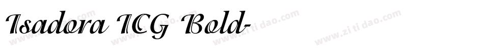 Isadora ICG Bold字体转换